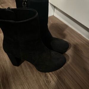 Stuart  Black Ankle Boots